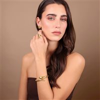 Ring Etrusca Woman in Metal Alloy WSET00879.YG-14 - WSET00879.YG-14